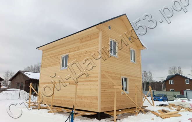 4 Каркасно-щитовой дом  Д-112, 8х6м, 82 М², Московская область, город Солнечногорск. (4)